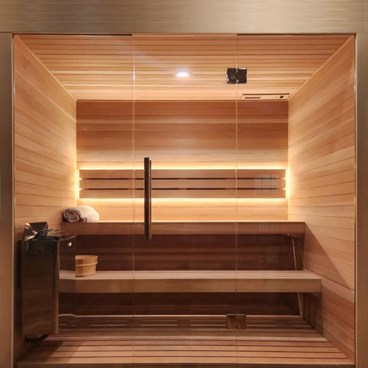 Carbon Smart Saunas - 5' x 6' x 8' - by Finnish Sauna Builders