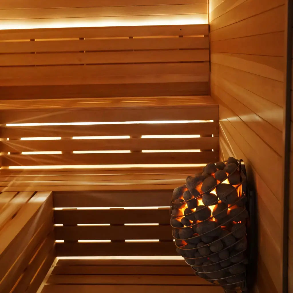 Carbon Smart Saunas - 6' x 10' x 8' - by Finnish Sauna Builders