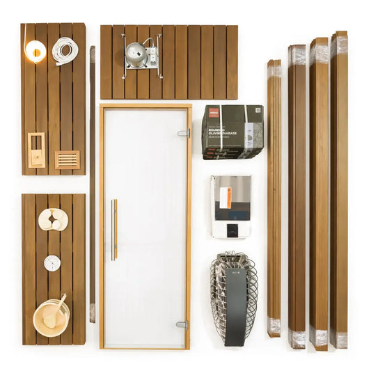 Custom Indoor Sauna Room - 6' x 8' x 8' - Finnish Sauna Builders